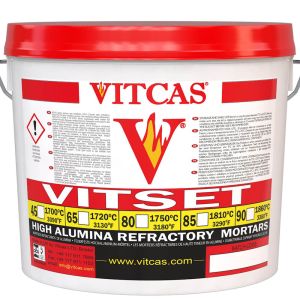 VITSET 80 - zaprawa wysokotemperaturowa do 1750°C