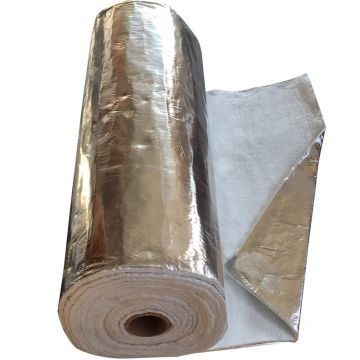 Mata izolacyjna z włókien szklanych pokryta folią aluminiową