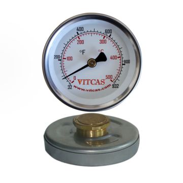 Termometr do pieca do pizzy - Przykręcany na drzwiczki 0-500°C